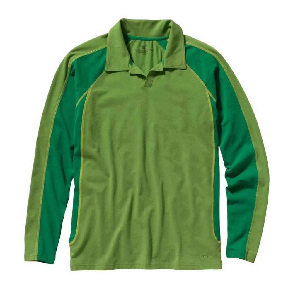 Patagonia Men's Long-Sleeve Sandstone Polo - Green
